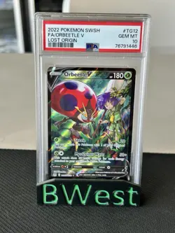 2022 Orbeetle V #TG12 Full Art SWSH Lost Origin Trainer Gallery Pokemon PSA 10 - Image 1