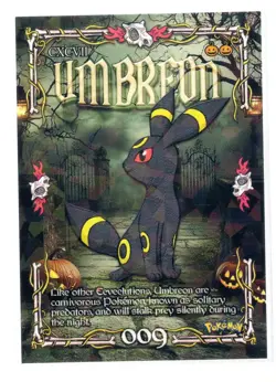 Pokemon Cracked Ice Holo - Prisma Trick or Treat Cards -UMBREON #009 - Image 1