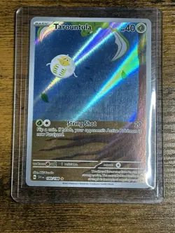 2023 Pokemon Scarlet & Violet Tarountula #199 Light Play Holo - Image 1