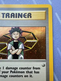 Brock HOLO 15/132 Gym Heroes Trainer VINTAGE 2000 Pokemon - Image 4