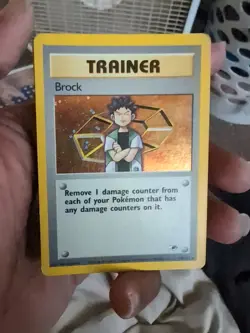 Brock HOLO 15/132 Gym Heroes Trainer VINTAGE 2000 Pokemon - Image 1