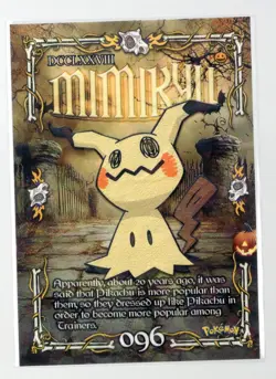 Pokemon Cracked Ice Holo - Prisma Trick or Treat Cards -MIMIKYU #096 - Image 1