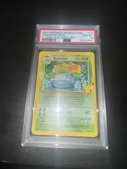2021 Pokemon Celebrations Venusaur Holo Classic Base Set #15 PSA 10 Gem Mint - Image 1