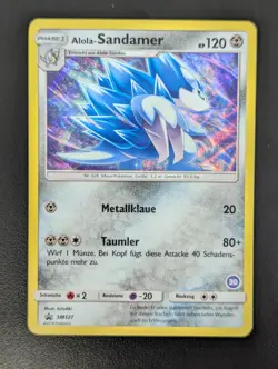 Pokemon Alola Sandamer SM127 Black Star Promo EX Deutsch - Image 1