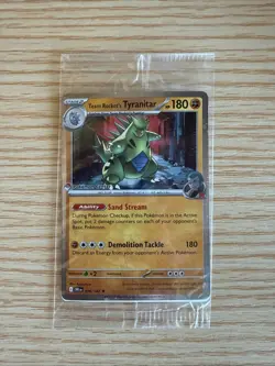 Team Rocket's Tyranitar 096/182 Pokemon Center Exclusive Destined Rivals Sealed - Image 1