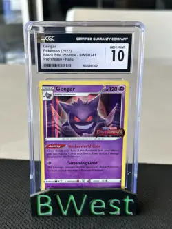 2022 Gengar SWSH241 Holo SWSH Black Star Promos Prerelease Pokemon CGC 10 - Image 1