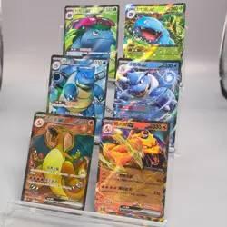 Pokemon TCG S-Chinese Charizard Venusaur Blastoise ex SR+RR lots of 6 - Image 1