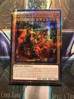 BLASTER, DRAGON RULER OF INFERNOS QUARTER CENTURY SECRET RARE RA03-EN010 YUGIOH! - Image 1