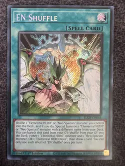 Yugioh EN Shuffle BLCR-EN008 Secret Rare 1st Edition Near Mint - Image 1
