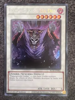 Yugioh Revived King Ha Des BLCR-EN082 Secret Rare 1st Edition NM - Image 1