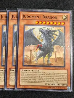Yugioh - 3x Judgment Dragon RYMP-EN104 Unlimited Edition Common LP - Image 3
