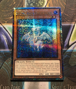 SPECTRAL, DRAGON RULER OF FLICKERS QUARTER CENTURY SECRET RARE ALIN-EN018 YUGIOH - Image 1