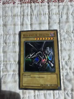 YuGiOh! Red-Eyes Black Dragon - LOB-EN070 - 2002 Original Print - Ultra Rare - Image 2