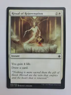 MTG Magic The Gathering Card Ritual of Rejuvenation Instant White Ixalan 2017 - Image 1