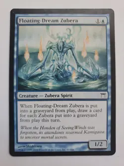 MTG Magic The Gathering Card Floating-Dream Zubera Creature Zubera Spirit Blue - Image 1