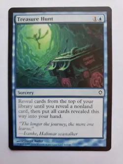 MTG Magic The Gathering Card Treasure Hunt Sorcery Blue Worldwake - Image 1