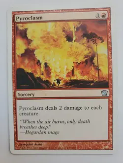 MTG Magic The Gathering Card Pyroclasm Sorcery Red 9th Edition - Image 1