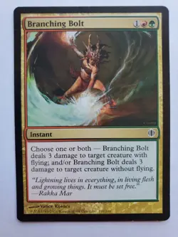 MTG Magic The Gathering Card Branching Bolt Instant Green Red Shards Of Alara - Image 1