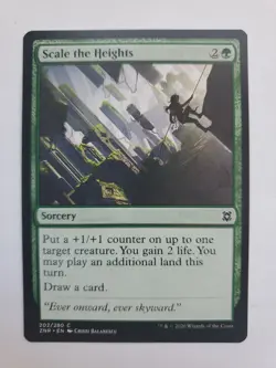 MTG Magic The Gathering Card Scale the Heights Sorcery Green Zendikar Rising - Image 1