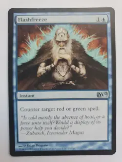 MTG Magic The Gathering Card Flashfreeze Instant Blue M12 - Image 1