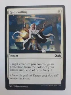 MTG Magic The Gathering Card Gods Willing Instant White Ultimate Masters 2018 - Image 1