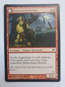 MTG Magic The Gathering Card Hinterland Scourge Hinterland Hermit Red Dark As - Image 1