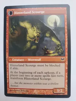 MTG Magic The Gathering Card Hinterland Scourge Hinterland Hermit Red Dark As - Image 2