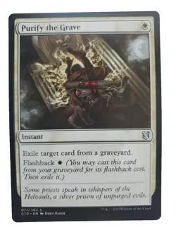 MTG Magic The Gathering Card Purify the Grave Instant White Commander 2019 - Image 1
