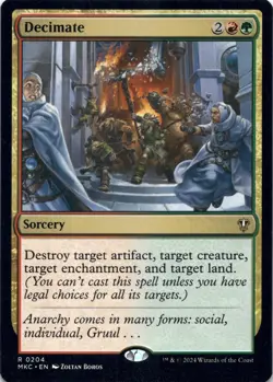 Decimate Commander: Murders at Karlov Manor - Magic MTG NM - Image 1