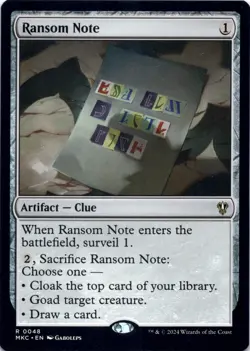 Ransom Note (0048) Commander: Murders at Karlov Manor - Magic MTG NM - Image 1