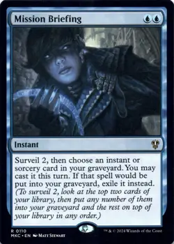 Mission Briefing Commander: Murders at Karlov Manor - Magic MTG NM - Image 1