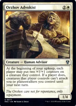 Orzhov Advokist Commander: Murders at Karlov Manor - Magic MTG NM - Image 1