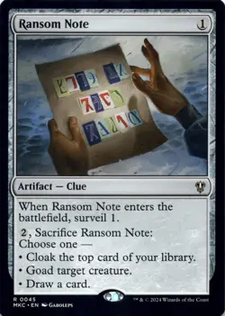Ransom Note (0045) Commander: Murders at Karlov Manor - Magic MTG NM - Image 1