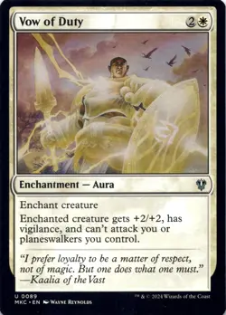 Vow of Duty Commander: Murders at Karlov Manor - Magic MTG NM - Image 1