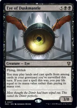 Eye of Duskmantle Commander: Murders at Karlov Manor - Magic MTG NM - Image 1
