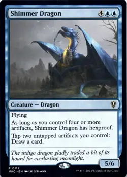 Shimmer Dragon Commander: Murders at Karlov Manor - Magic MTG NM - Image 1