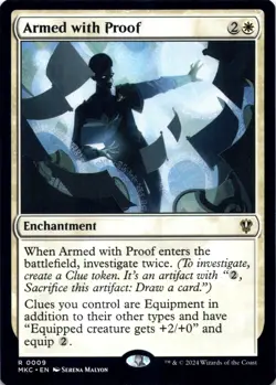 Armed with Proof Commander: Murders at Karlov Manor - Magic MTG NM - Image 1