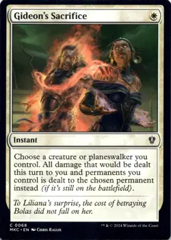 Gideon's Sacrifice Commander: Murders at Karlov Manor - Magic MTG NM - Image 1