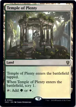 Temple of Plenty Commander: Murders at Karlov Manor - Magic MTG NM - Image 1