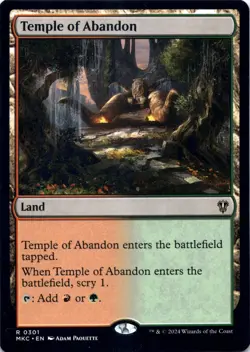 Temple of Abandon Commander: Murders at Karlov Manor - Magic MTG NM - Image 1