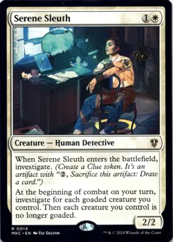 Serene Sleuth Commander: Murders at Karlov Manor - Magic MTG NM - Image 1