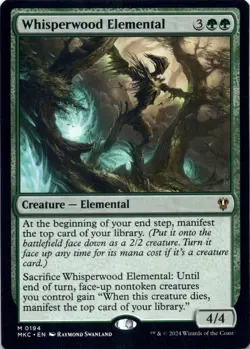 Whisperwood Elemental Commander: Murders at Karlov Manor - Magic MTG NM - Image 1