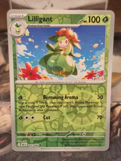 Pokemon TCG Lilligant NM Reverse Holo 007/086 Black Bolt Card Scarlet Violet - Image 1