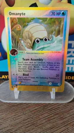 OMANYTE Sandstorm E Series POKEMON Reverse Holo 2003 Trading Card 70/100 - Image 1