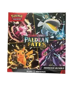 Pokemon TCG Scarlet And Violet Series Paldean Fates Booster Bundle Box Sealed - Image 2