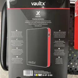 VaultX Black/Red Pokemon SV10 First Edition - 9 Pocket Exo-Tec Zip Binder - NEW - Image 2
