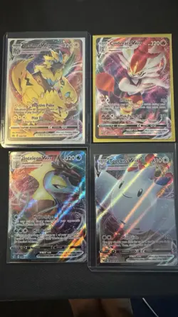 Pokemon VMAX Bundle Lot Zeraora VMAX 054/159 Crown Zenith Togekiss VMAX And More - Image 1