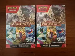 Lot of (2) Pokemon TCG Paldea Evolved Booster Bundle Factory Sealed - Image 1