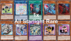NA English Yugioh *10* Card Starlight Rare! Justice Hunters Preorder 8/01/2025 - Image 1