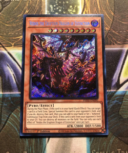 *** VEIDOS THE ERUPTION DRAGON OF EXTINCTION *** SECRET RARE PHNI-EN090 YUGIOH! - Image 1